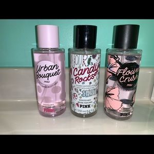 Bundle of 3 Victoria Secret Pink Body Sprays